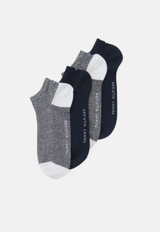 Tommy Hilfiger WOMEN SNEAKER 4 PACK Socks navy ЖЕНСКИЕ КРОССОВКИ (4 УПАКОВКИ) Носки военно-морской