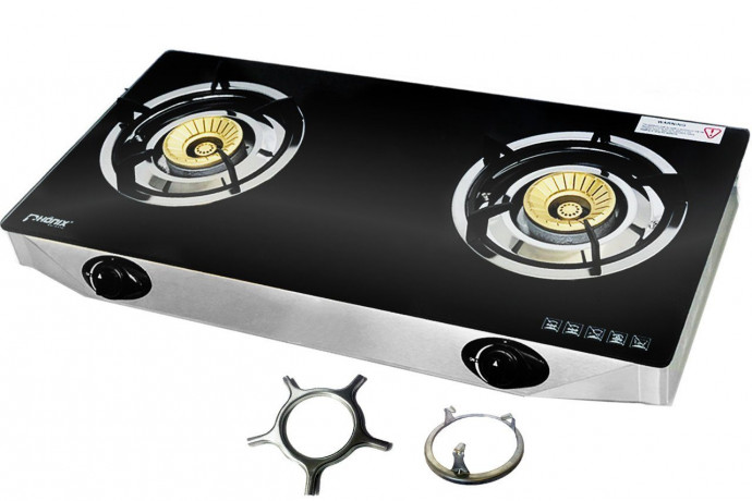 Phonix Germany Phonix Germany Gaskocher PS-2, Glas Gaskocher 2 flammig Propan mit Zundsicherung 8 KW Газовая плита Phonix Germany PS-2, стеклянная газовая плита, 2 пламени, пропан, с предохранителем 8 кВт
