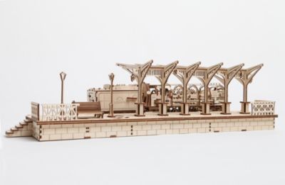 UGEARS Modellbausatz BAHNSTEIG Комплект моделей ЖЕЛЕЗНОДОРОЖНАЯ ПЛАТФОРМА
