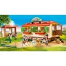 PLAYMOBIL 3er Set: 70510 Ponycamp-Ubernachtungswagen + 70995 Reitunterricht mit Pferdeboxen + 70999 Pferdeset 3x Pferde: Friese Набор из 3 штук: 70510 Пони-лагерь для ночлега + 70995 Уроки верховой езды с конюшнями + 70999 Комплект для лошадей 3 лошади: ф