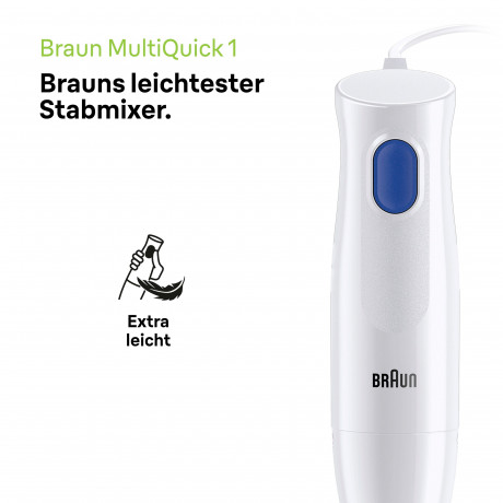 Braun Braun Stabmixer MQ10.202M WH MultiQuick 1, 450 W  Погружной блендер Braun MQ10.202M WH MultiQuick 1, 450 Вт