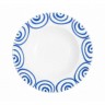 Gmundner Keramik Gmundner Keramik Blaugeflammt Suppenteller Gourmet d: 24 cm / h: 4 cm Керамическая суповая тарелка Gmundner с синим пламенем для гурманов d: 24 см / высота: 4 см