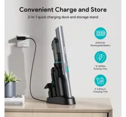 Bagotte Bagotte Akku-Handstaubsauger BHV30 20Kpa Akku-Handstaubsauger fur kraftvolle und leise Reinigung, 200,00 W, Beutellos, 20 kPa, 2200 mAh, Staubbehalter: 200 ml, Saugleistung: 200 AW Беспроводной ручной пылесос Bagotte BHV30 Беспроводной ручной пыл