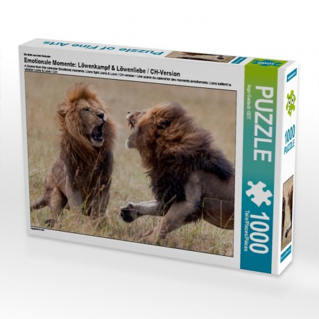 CALVENDO Puzzle CALVENDO Puzzle Emotionale Momente: Lowenkampf  Lowenliebe \/ CH-Version Пазл CALVENDO Puzzle Эмоциональные моменты: бой льва лев любовь / версия CH
