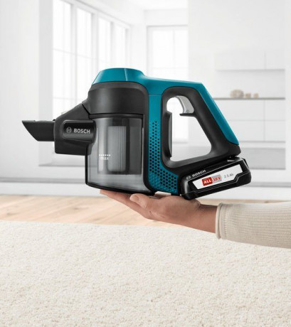 BOSCH BOSCH Akku-Stielstaubsauger Unlimited Serie 6, schwarz, BKS6111P, beutellos, 18V Power for ALL Akku, inkl. Mobelpinsel  Беспроводной пылесос BOSCH Unlimited Series 6, черный, BKS6111P, без мешка, аккумулятор 18 В Power for ALL, включая мебельную щет