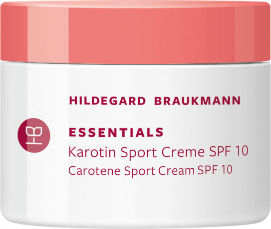 Hildegard Braukmann ESSENTIALS Karotin Sport Creme SPF10, 50 ml, Hildegard Braukmann дневной крем для лица с каротином, для всех типов кожи, для женщин, SPF 10, 50 мл