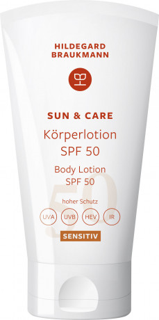 Hildegard Braukmann Sun & Care Koerperlotion Sensitiv SPF 50, 50 ml, Hildegard Braukmann солнцезащитный лосьон для тела SPF 50, 50 мл