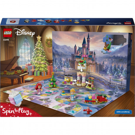 LEGO Disney Princess Adventskalender 2026 43298, LEGO Disney Princess адвент-календарь 2026 с Ариэль, Золушкой, Моаной, Мулан и мини-моделями, 290 деталей, от 5 лет