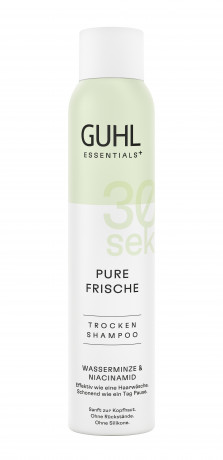 Guhl 30 Sek Trockenshampoo Pure Frische, 200 ml, Guhl сухой шампунь Pure Frische с водной мятой и ниацинамидом, без следов на волосах, 200 мл