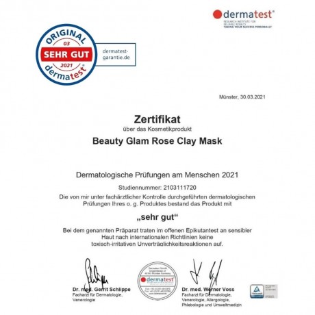 Beauty Glam Rose Clay Mask 2er Set Маска из розовой глины, набор из 2 шт.