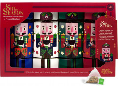 English Tea Shop Bio Tee Nussknacker Geschenkset 2026, 12 Pyramidenbeutel, 24 g, English Tea Shop Чайный подарочный набор «Щелкунчики» 2026, 12 пирамидок, 24 г