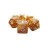 dice4friends 7-tlg. RPG Wurfelset Pearl: Toffee\/White 7 шт. RPG Dice Set Pearl: Toffee/White