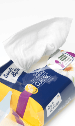 Sanft&Sicher Влажная Туалетная бумага Premium Ромашка Запасная упаковка, 70 шт