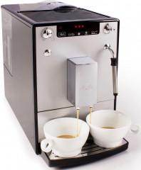 Melitta Melitta Kaffeevollautomat Solo  Milk E953-202, silber/schwarz, Cafe creme  Espresso per One Touch, Duse fur Milchschaum  Полностью автоматическая кофемашина Melitta Solo Milk E953-202, серебристый/черный, кофе-крем-эспрессо в одно касание, насадка