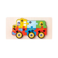 Syntek Bauklotze fur Kinder Holzklotze fur Kinder mit 3D-Formen Строительные блоки для детей Деревянные блоки для детей с объемными формами