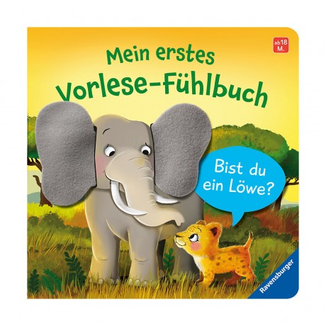 Ravensburger Mein erstes Vorlese-Fuhlbuch: Bist du ein Lowe? Моя первая книга для чтения: Ты лев?