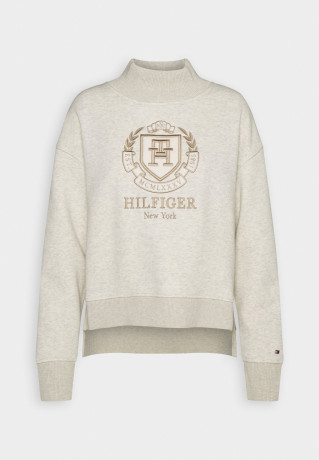 Tommy Hilfiger CREST Sweatshirt heathered oatmilk КРЕСТ Толстовка овсяное молоко