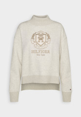 Tommy Hilfiger CREST Sweatshirt heathered oatmilk КРЕСТ Толстовка овсяное молоко