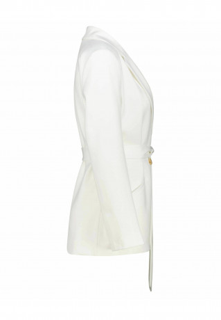 Tommy Hilfiger BELTED Short coat ecru ПОЯС Короткое пальто экрю