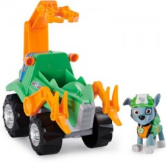 Spin Master PAW Patrol Dino Rescue Rockys Basis Fahrzeug mit Ruckzieh-Mechanismus Базовый автомобиль PAW Patrol Dino Rescue Rocky с выдвижным механизмом.