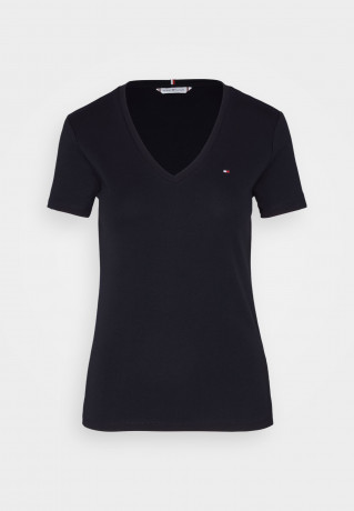 Tommy Hilfiger SLIM CODY NECK Print T-shirt desert sky SLIM CODY NECK Футболка с принтом небо пустыни