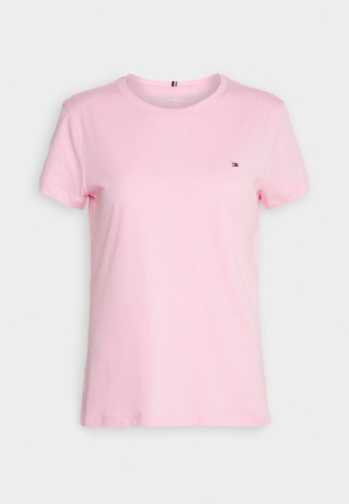 Tommy Hilfiger NEW CREW NECK TEE Basic T-shirt classic pink ФУТБОЛКА NEW CREW NECK Базовая футболка классический розовый