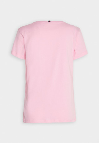 Tommy Hilfiger NEW CREW NECK TEE Basic T-shirt classic pink ФУТБОЛКА NEW CREW NECK Базовая футболка классический розовый