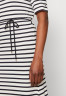 Tommy Hilfiger STRIPE MIDI Jersey dress white/desert sky ПОЛОСКА МИДИ Платье из джерси белое/пустынное небо