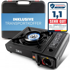 ZMC ZMC Gaskocher Campingkocher Gaskocher + Transportkoffer Warmeleistung: 2,2KW, Kochfeld 1 Flammig Kocher Herd Kartuschenkoche Outdoor Camping Gas  Газовая плита ZMC, походная плита, газовая плита + чемодан для транспортировки, тепловая мощность: 2,2 кВ