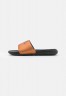 Nike Sportswear VICTORI ONE SLIDE Pantolette flach black/metallic copper VICTORI ONE SLIDE Мюли на плоской подошве черный/медный металлик