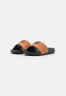 Nike Sportswear VICTORI ONE SLIDE Pantolette flach black/metallic copper VICTORI ONE SLIDE Мюли на плоской подошве черный/медный металлик