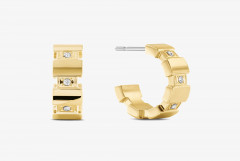 Tommy Hilfiger GP WITH CRYSTALS  Earrings gold coloured GP С КРИСТАЛЛАМИ Серьги золотого цвета