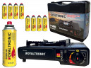 ROYALTRONIC ROYALTRONIC Gaskocher Campingkocher inkl. Kartuschen und Koffer, (Campingkocher Set mit Kartuschen, Campingkocher Set) Походная газовая плита ROYALTRONIC, включая катриджи и футляр (набор походной печи с картриджами, набор походной печи)