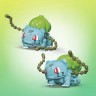 Mattel Mega Construx Pokemon Medium Bisasam Mega Construx Покемон Средний Бульбазавр