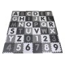 KNORR Toys Puzzlematte Alphabet + Zahlen grau-weiss Коврик-пазл алфавит + цифры серо-белый