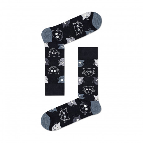 Happy Socks Socken #x27;3-Pack Mixed Cat Socks Gift Set#x27; 36-40 носки #x27;подарочный набор из 3 носков для кошек #x27;