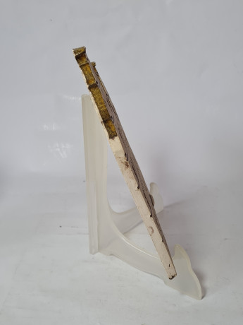 Travemunder Keramikwerkstatt Набор керамических панно "Фасады Любека" в бело-коричневых тонах, 4 шт, 22,5 x 17 см, 17 x 12 см, 18 x 10 см, 11 x 6 см, Германия, 1960-70гг.