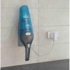 Black + Decker Black + Decker Nass-Trocken-Akkusauger WDC215WA Dustbuster Wet+Dry Akku-Sauger titanium/blau  Беспроводной пылесос Black + Decker для влажной и сухой уборки WDC215WA Dustbuster Wet+Dry беспроводной пылесос титановый/синий