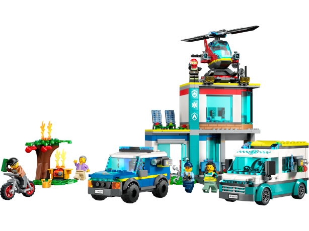 Lego Hauptquartier der Rettungsfahrzeuge Штаб спасательной машины
