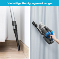 Eureka! Eureka! Akku-Hand-und Stielstaubsauger Ideal fur Hartboden, Teppiche, Tierhaare, 350,00 W, beutellos, mit LED-Beleuchtung 50 Min Laufzeit Handstaubsauger fur Haus Hartboden  Эврика! Беспроводной ручной пылесос, идеально подходит для твердых полов,