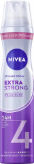 NIVEA Extra Strong Styling Spray, 250 ml, Нивеа Лак для волос, пантенол и витамин B3, экстра сильная фиксация до 24ч, 250 мл