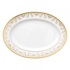Rosenthal meets Versace Rosenthal Versace Medusa Gala Gold Platte 34 x 24,5 cm Rosenthal Versace Medusa Gala Золотая тарелка 34 x 24,5 см
