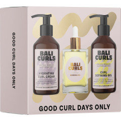 Bali Curls Set Repair &amp; Define Trio, Набор для восстановления и формирования локонов: крем + гель + масло, 3 средства