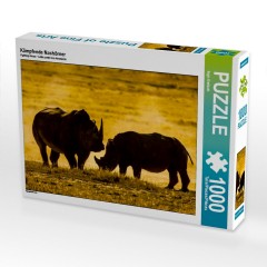 CALVENDO Puzzle CALVENDO Puzzle Kampfende Nashorner Пазл CALVENDO Puzzle Боевые носороги