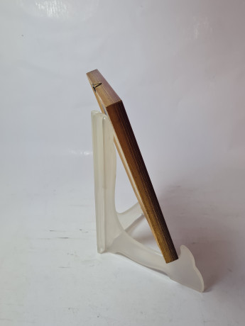 Картина в деревянной раме винтажная "Галерея Отто", 19 x 14,5 x 1,5 см, Германия, 1970-80гг.