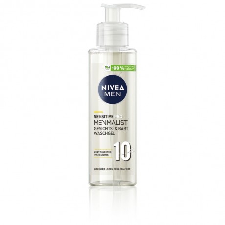 Nivea Sensitive Pro Menmalist Gesicht- Und Bart Waschgel Гель для мытья лица и бороды Sensitive Pro Menmalist