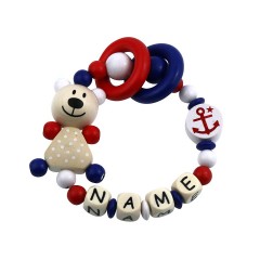 elefantasie Greifling Teddybar Anker personalisiert mit Namen Якорь для игрушечного плюшевого батончика