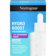 Neutrogena Hydro Boost 10% Niacinamide Serum, 30 ml, Neutrogena Hydro Boost Сыворотка с 10% ниацинамида и гиалуроновой кислотой без отдушки, 30 мл