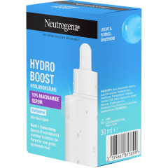 Neutrogena Hydro Boost 10% Niacinamide Serum, 30 ml, Neutrogena Hydro Boost Сыворотка с 10% ниацинамида и гиалуроновой кислотой без отдушки, 30 мл