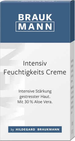 Braukmann Intensiv Feuchtigkeits Creme, 50 ml, Hildegard Braukmann дневной крем для лица для обезвоженной и сухой кожи, для мужчин, 50 мл